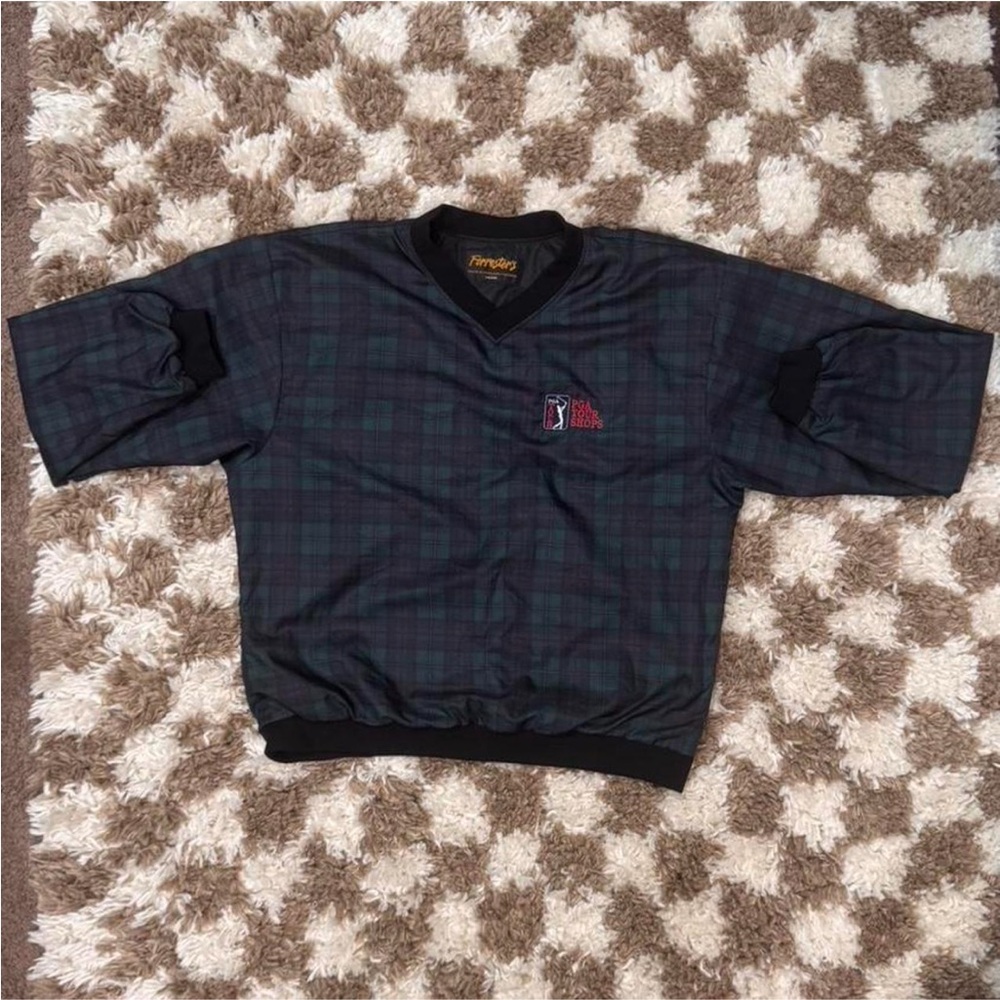 PGA Tour Black and Green Windbreaker